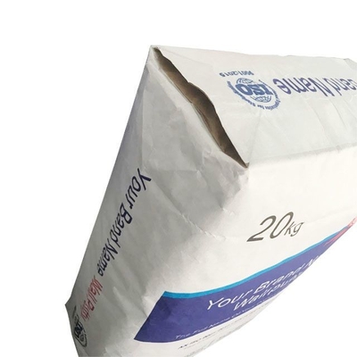 60gsm-10gsm Kağıt Valf Çuvalları 25kg Kremalı Kolay Açma ve Doldurma İçin