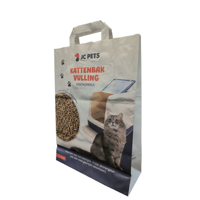 Pamuk İp / Pp Halat / Bükülmüş Kağıt Saplı 25kg Çok Duvarlı Kağıt Torbalar