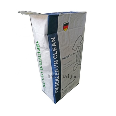 Çimento İçin Özelleştirilebilir Suya Dayanıklı 20kg 50kg Kraft Kağıt Vana Çanta Ambalajı