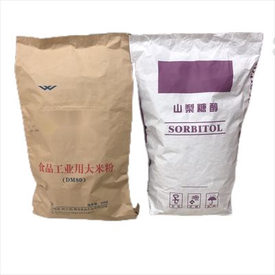 Endüstriyel Çok Duvarlı Kağıt Torbalar Ağız Sıcaklık Sızdırma 20kg 25kg 50kg