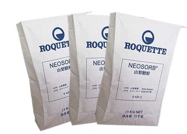 Gıda Sınıfı Yapıştırılan Valf Torbaları Hijyenik Ambalaj Beyaz Kahverengi Düz Tabanlı Kağıt Torbalar