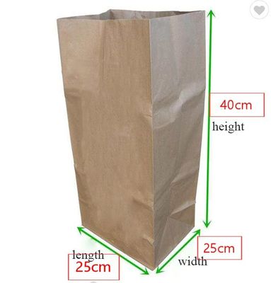 Yard Çim Ve Yaprakları 30 Galon Çok Duvarlı Kraft Çim Kağıt Torbalar