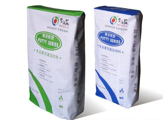 25KG 50KG Yapıştırılmış Kraft Vana Kağıt Torbalar Kuru Harç Paketleme