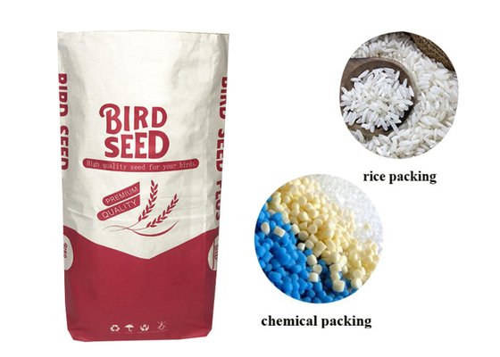 15kg 20kg 25kg Çok Duvarlı Kraft Kağıt Torbalar Nem Koruma Gıda Sınıfı