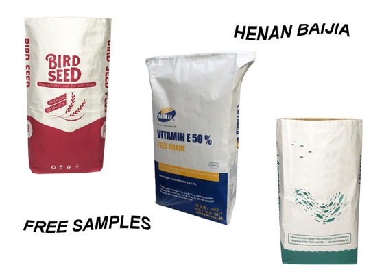 Ekmek Buğday Unu Ambalajı İçin Özel Logo Kraft Kağıt Torba