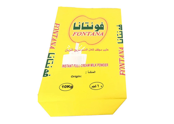 20kg 25kg Süt Tozu Çok Duvarlı Kağıt Torbalar Gıda Sınıfı