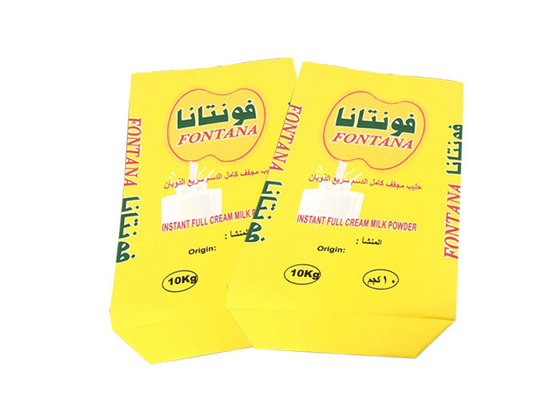 Çok Duvarlı Kraft PE Film 3 Kat Isı Yalıtımlı Kağıt Torbalar Beyaz Kahverengi Gıda Sınıfı