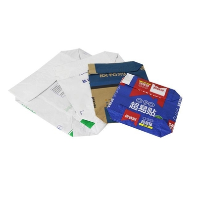 Konforlu Yapıştırılmış Valf Çok Duvarlı Kağıt Torbaları Paketleme Granüler Tozlu Ürünler