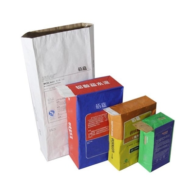 20kg 25kg Çimento Torbası Çok Duvarlı Kağıt Torbalar Seramik Karo Plastik Ambalaj