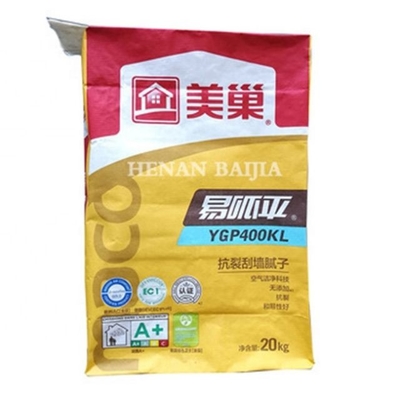 2Ply 3Ply Yapıştırılmış Valf Çok Duvarlı Kağıt Torbalar Biyobozunur Kokusuz Çevre Dostu