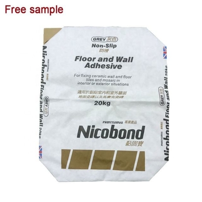 Çok Katmanlı Kraft Kimyasal Kağıt Torba Kare Tabanlı Kağıt Valf Torbaları 60g-120g/M2