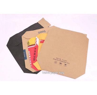 60gsm-10gsm Kağıt Valf Çuvalları 25kg Kremalı Kolay Açma ve Doldurma İçin