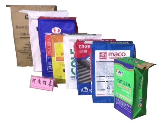 1-4ply Tam Kağıt Valf Torbası 20kg 25kg İnşaat Kağıt Torbası Yüksek Dayanıklılık
