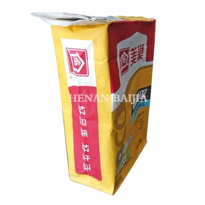 CMYK Renkli Kraft Kağıt Çimento Torbası 25kg Kağıt Torba Çok Amaçlı