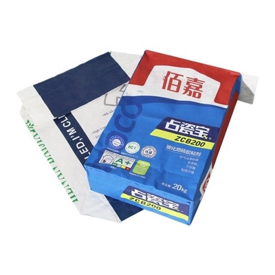 Çam Parçacıkları İçin Flekso Baskı Yapıştırılan Vana Çok Duvarlı Kağıt Torbalar