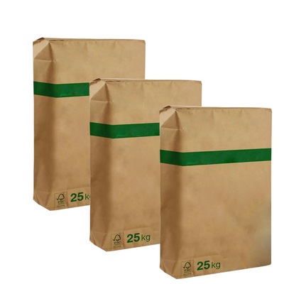 25kg 50Kg Yapıştırılmış Valf Sodyum Benzoat Tozu Paketleme Çantası Çok Duvarlı