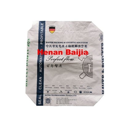 30kg Ekmek Buğday Unu Paketleme Çantası Çok Duvarlı Kraft Kağıt Torbalar Flekso Baskı