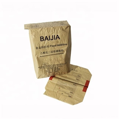 Çimento Kağıt Paketi için 15kg 20kg Özel Baskılı Çok Duvarlı Kraft Kağıt Valf Torbaları