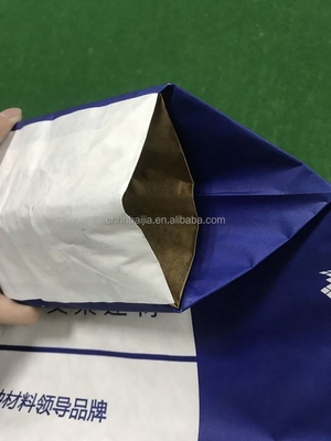 Özel Bina Yapıştırılmış Valf Multiwall Paper Bags With Handle Al Custom