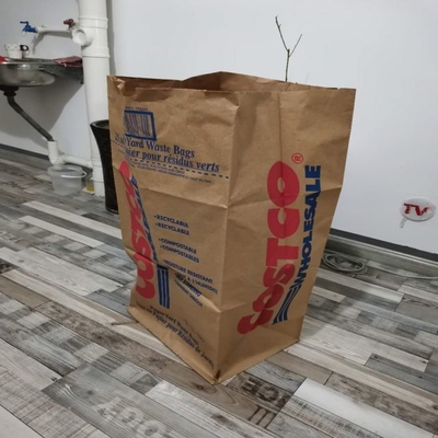Özel Geri Dönüştürülebilir Kağıt Çim Atık Torbalarını Büyük 30 Gal kabul edin