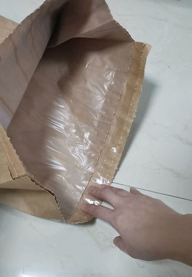 Kahverengi Sıcaklık Kapalı Kağıt Torbaları Güvenli Çevre Dostu Paketleme
