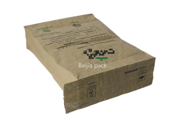 Özel Multiwall Kraft Kağıt Torbaları Fda Sertifikasyon Kimya Endüstrisi Ambalajı