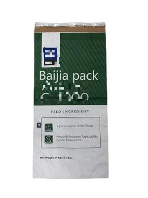 Sıcaklık Dükkanlı Çok Duvarlı Kraft Kağıt Torbaları Özel Kalınlık ve Baskı