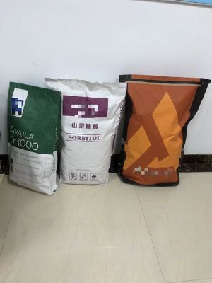 Flexo baskı yöntemi 25kg Çipleme Altı Kağıt Çuvalları Özel Kapasite Kabul