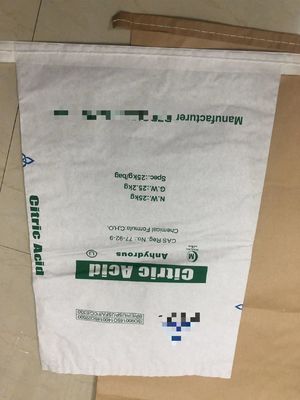 Özel baskı ambalaj için 20 kg dikiş kağıdı torbaları