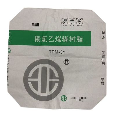 Food Grade  Pasted Valve Sleeve Multiwall Paper Bags with 10kg to 50kg Capacity Custom Logo Printing