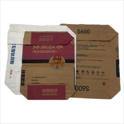 Özel Paketleme Endüstriyel Kağıt Torba 25kg Paketleme Kimyasal İnşaat Malzemeleri Gıda Tozu