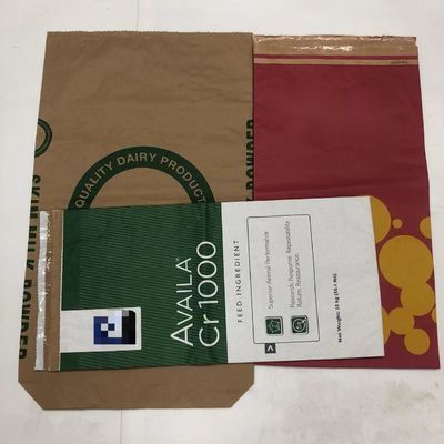 Özel Baskı Logosu Çok Duvarlı Kağıt Torbaları Nem Kanıtlı