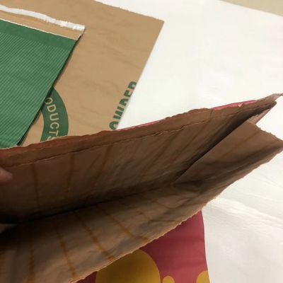 Özel Logo Isı Dükkanı Kağıt Torba Beyaz Kahverengi Çok Duvarlı Kağıt Torba