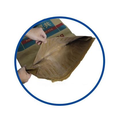 Gıda ambalajı için özelleştirilebilir geri dönüştürülmüş ısı mühürlü çok duvarlı kağıt torbası