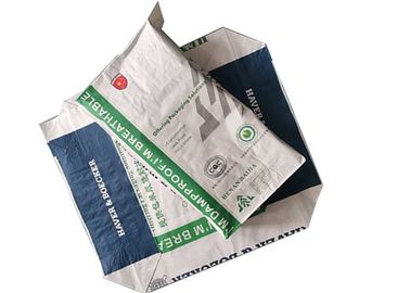 Özelleştirilmiş Tasarım Yapıştırılmış Vana Multiwall Kağıt Torbalar Duvar Macun Tozu 60g-120g / M2