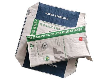 Dış Üst Valf ile GMP Standart Çok Duvarlı Kraft Kağıt Torbalar Hassas Baskı