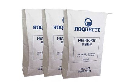 Gıda Sınıfı Yapıştırılan Valf Torbaları Hijyenik Ambalaj Beyaz Kahverengi Düz Tabanlı Kağıt Torbalar