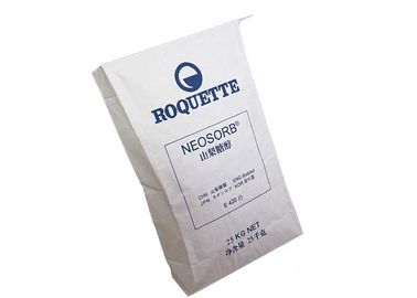 Gıda Sınıfı Yapıştırılan Valf Torbaları Hijyenik Ambalaj Beyaz Kahverengi Düz Tabanlı Kağıt Torbalar