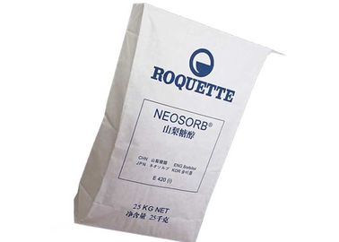 Gıda Sınıfı Yapıştırılan Valf Torbaları Hijyenik Ambalaj Beyaz Kahverengi Düz Tabanlı Kağıt Torbalar