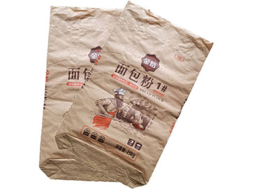 20kg 25kg 50kg Çok Duvarlı Kraft Kağıt Torbalar Tarım Gübre Kimyasalları Ambalajı