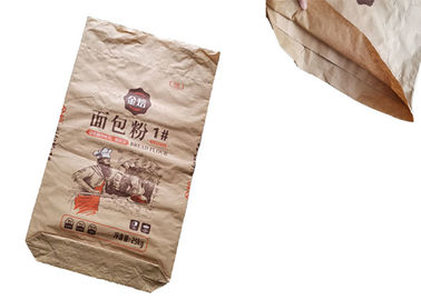20kg 25kg 50kg Çok Duvarlı Kraft Kağıt Torbalar Tarım Gübre Kimyasalları Ambalajı