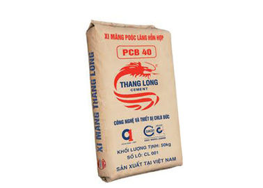 Nem Geçirmez Kraft Isı Mühür Çanta Su Geçirmez 60g-120g / M2 Çok Katmanlı Kağıt Torbalar