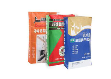 Özel Logo Baskılı Vana Kağıt Torbalar 1-3 Katmanlar 60g-120g / M2 Güçlü Yük Taşıyan
