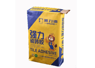 Özel Logo Baskılı Vana Kağıt Torbalar 1-3 Katmanlar 60g-120g / M2 Güçlü Yük Taşıyan