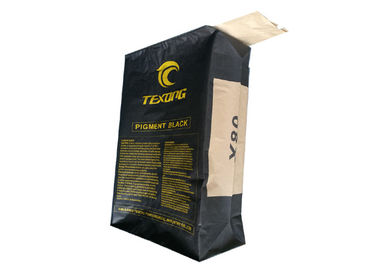 Ambalaj Kimyasal Malzeme 20kg 25kg 50kg için Multiwall Kraft Vana Kağıt Torbalar