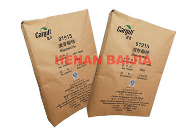 Balık Yemek Multiwall Kağıt Torbalar 1-4 Katmanlar Hayvan Yem Dikişli Açık Ağız Kağıt Torbalar