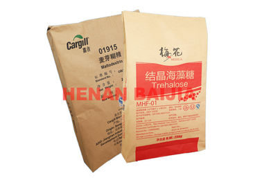 Bakire Kağıt Kahverengi Kraft Kağıt Torba Çok Katmanlı Kağıt Torbalar 60g-120g / M2 Aşınmaya Dayanıklı