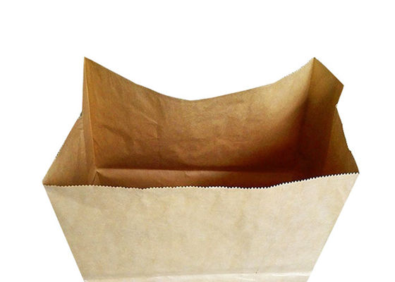 Açık Ağız 300x400x900mm Kağıt Çim ve Çok Duvarlı Kraft Çim Kağıt Torbalarını Reddet