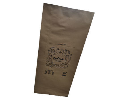 Özel Logo 30 Gallon Çim Kağıt Torbaları Büyük Kapasiteli Çok Duvarlı