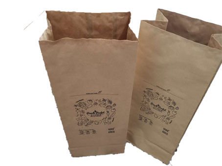Çift Katmanlar Kahverengi Kraft 120g / M2 Kömür Kağıt Torbalar